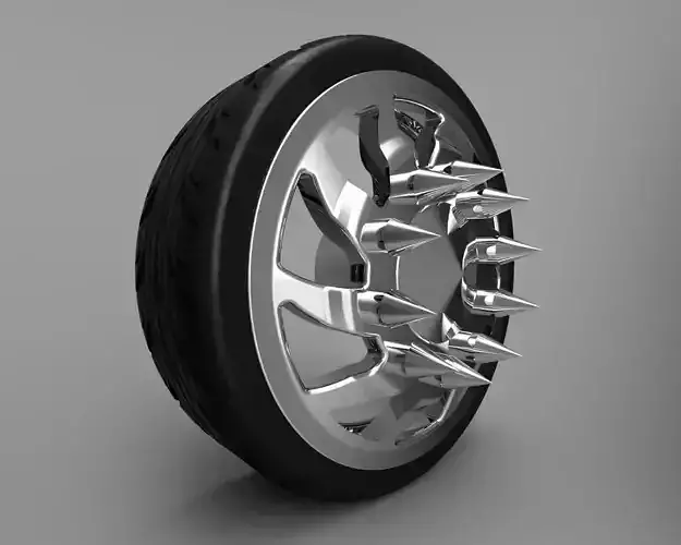 24 inch Twisted dually wheels  3D print model