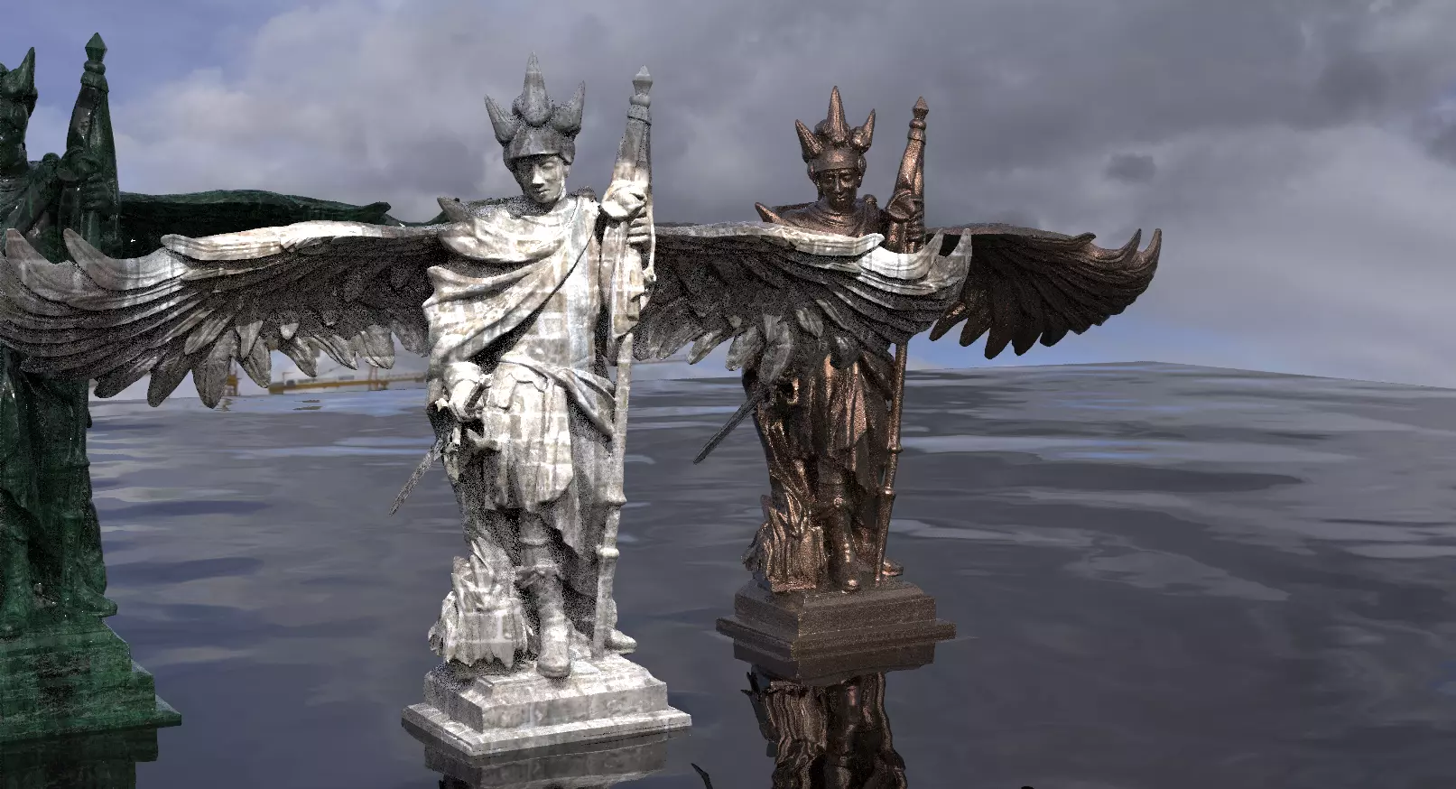 Angel Standard bearer 3D model_0