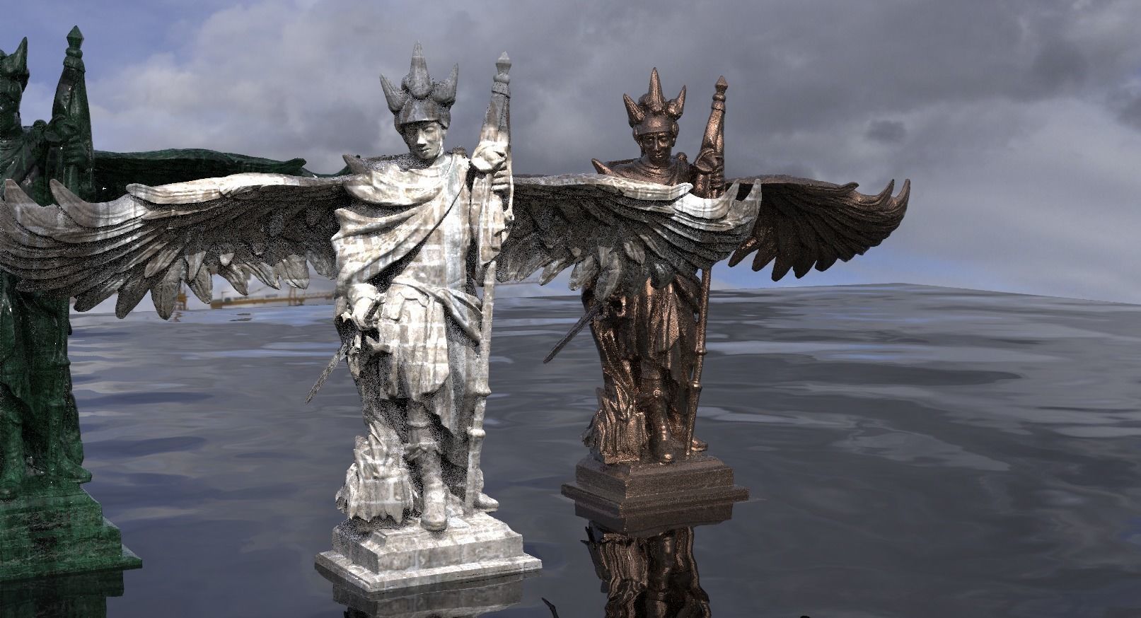 Angel Standard bearer 3D model_2