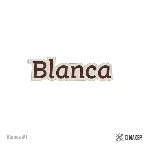 Blanca Key Chain 3D print model