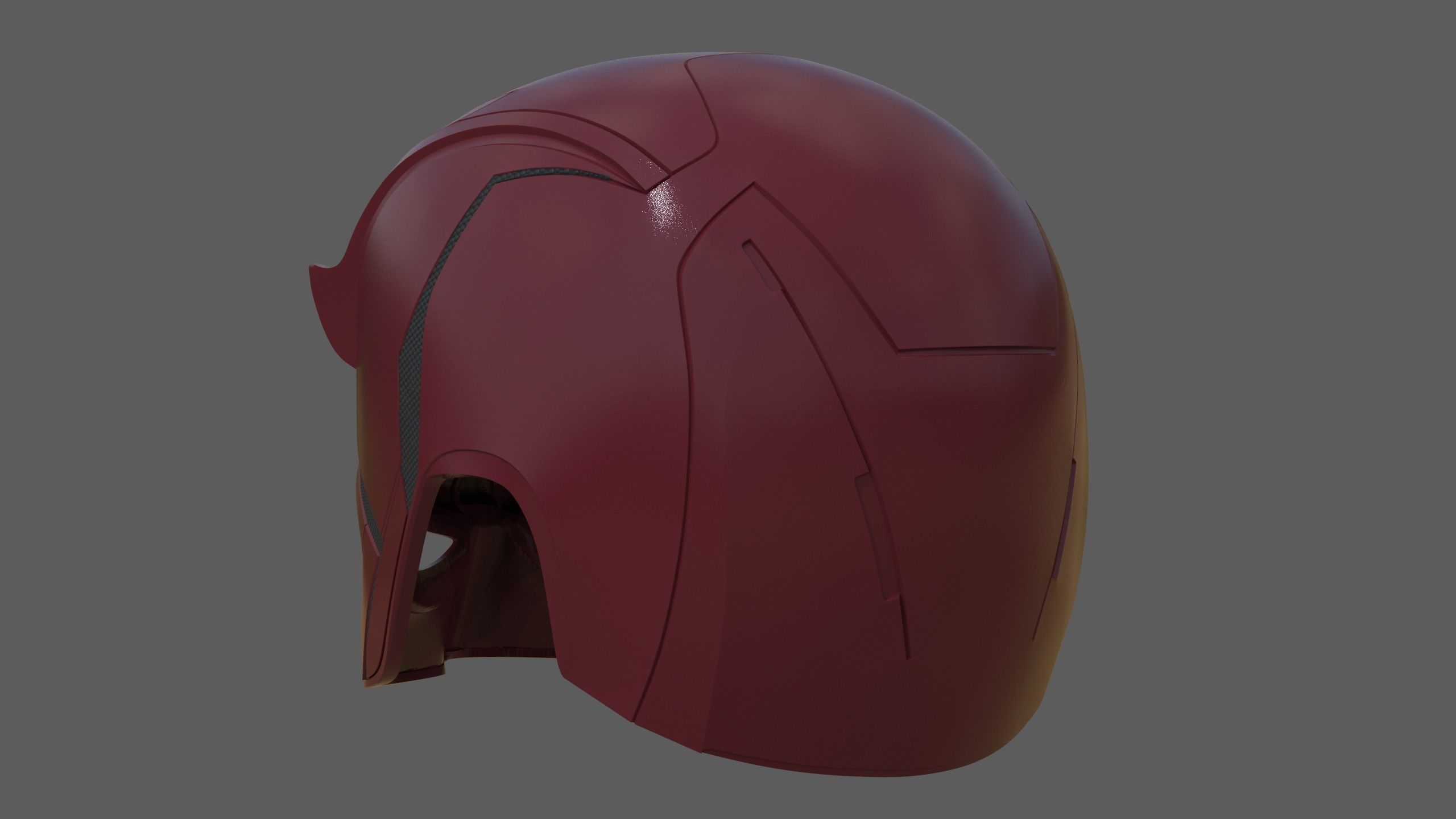 Daredevil Helmet 3D print model_3