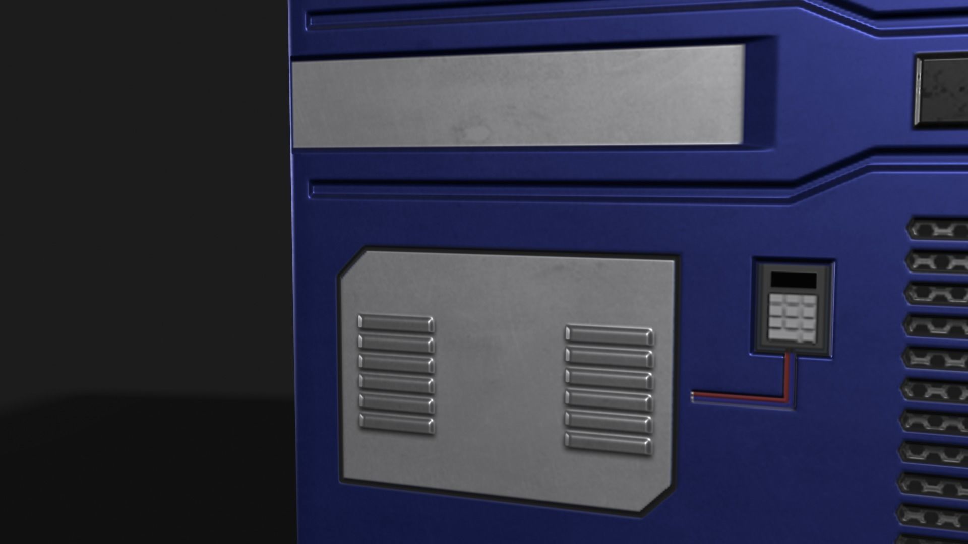 Square Portal Low-poly 3D model_14