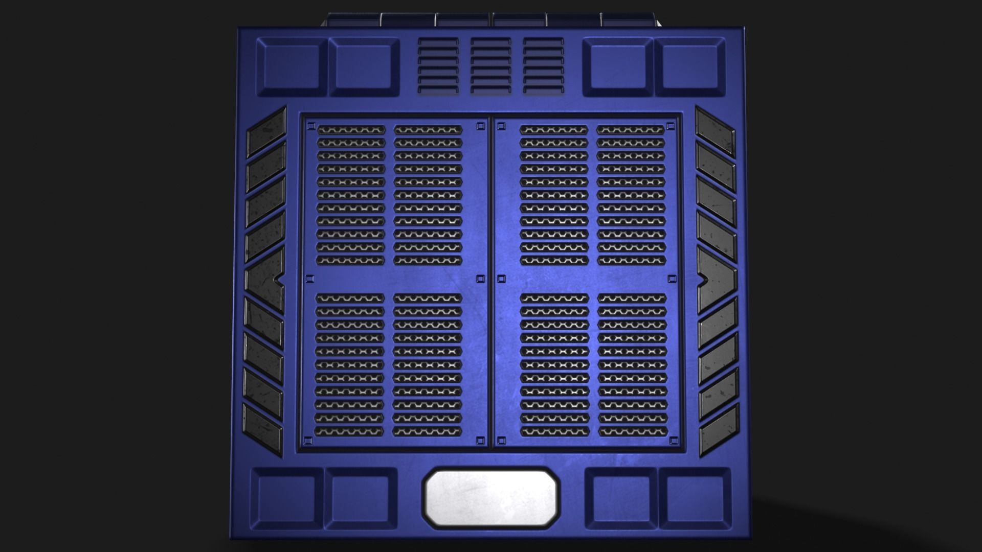 Square Portal Low-poly 3D model_5