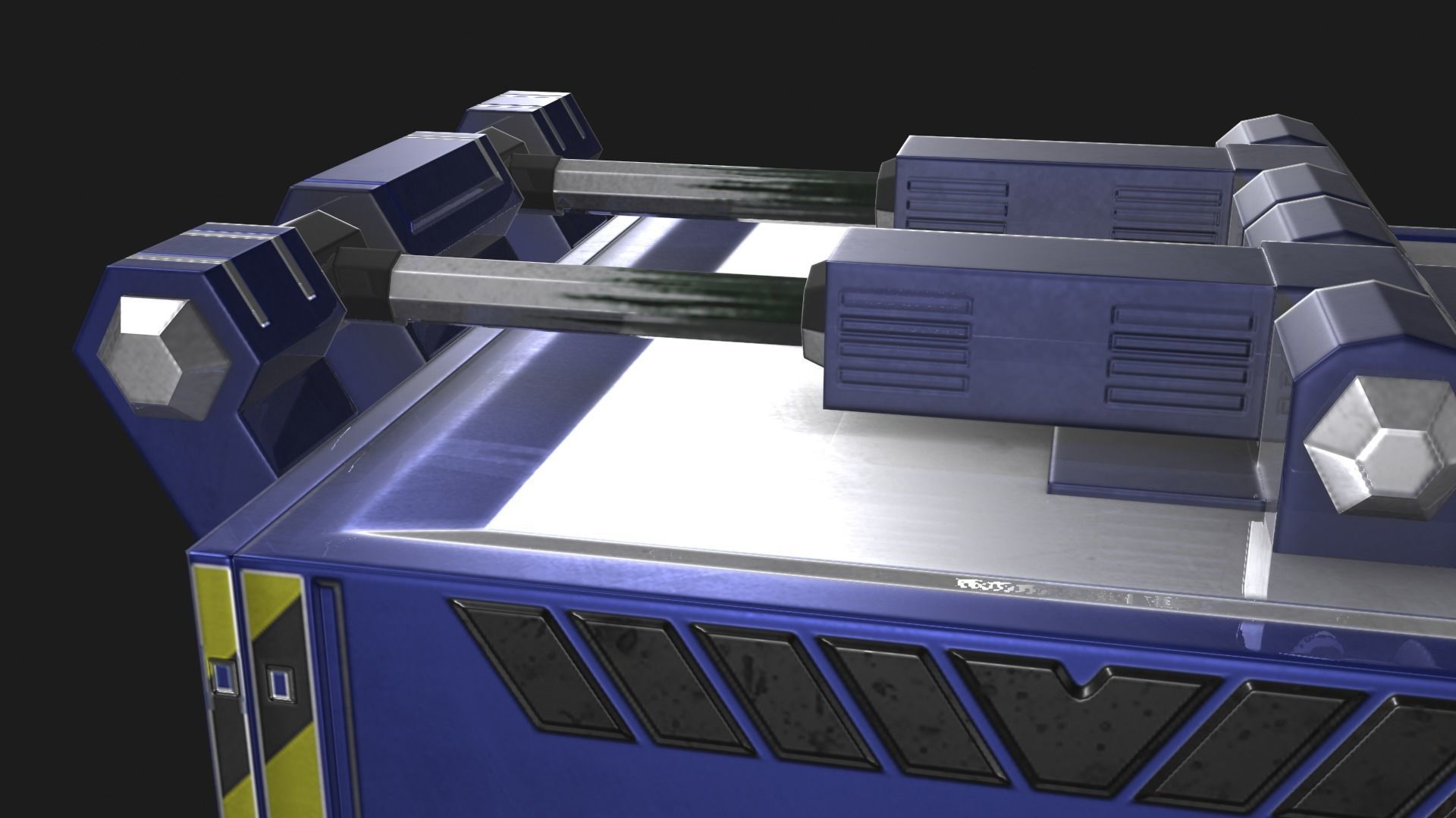 Square Portal Low-poly 3D model_18