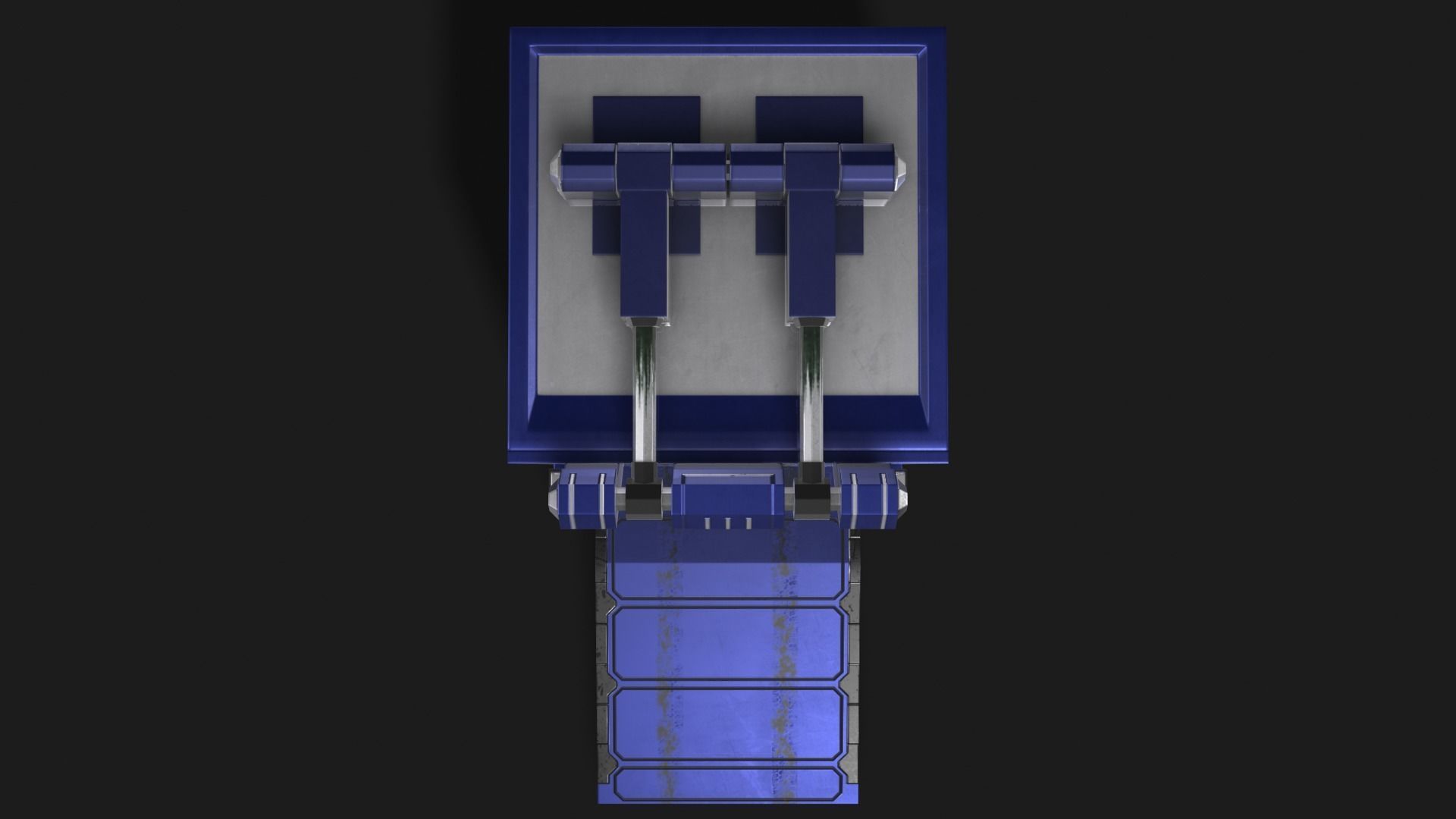 Square Portal Low-poly 3D model_6