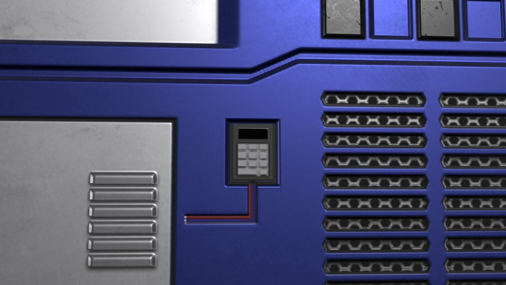 Square Portal Low-poly 3D model_12