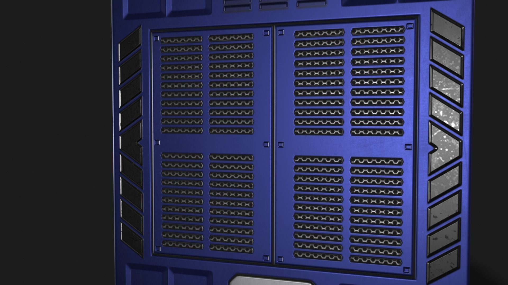 Square Portal Low-poly 3D model_15