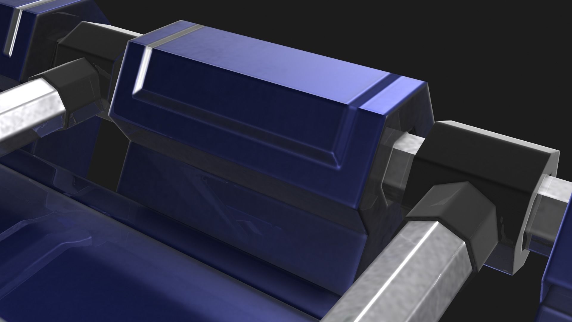 Square Portal Low-poly 3D model_19