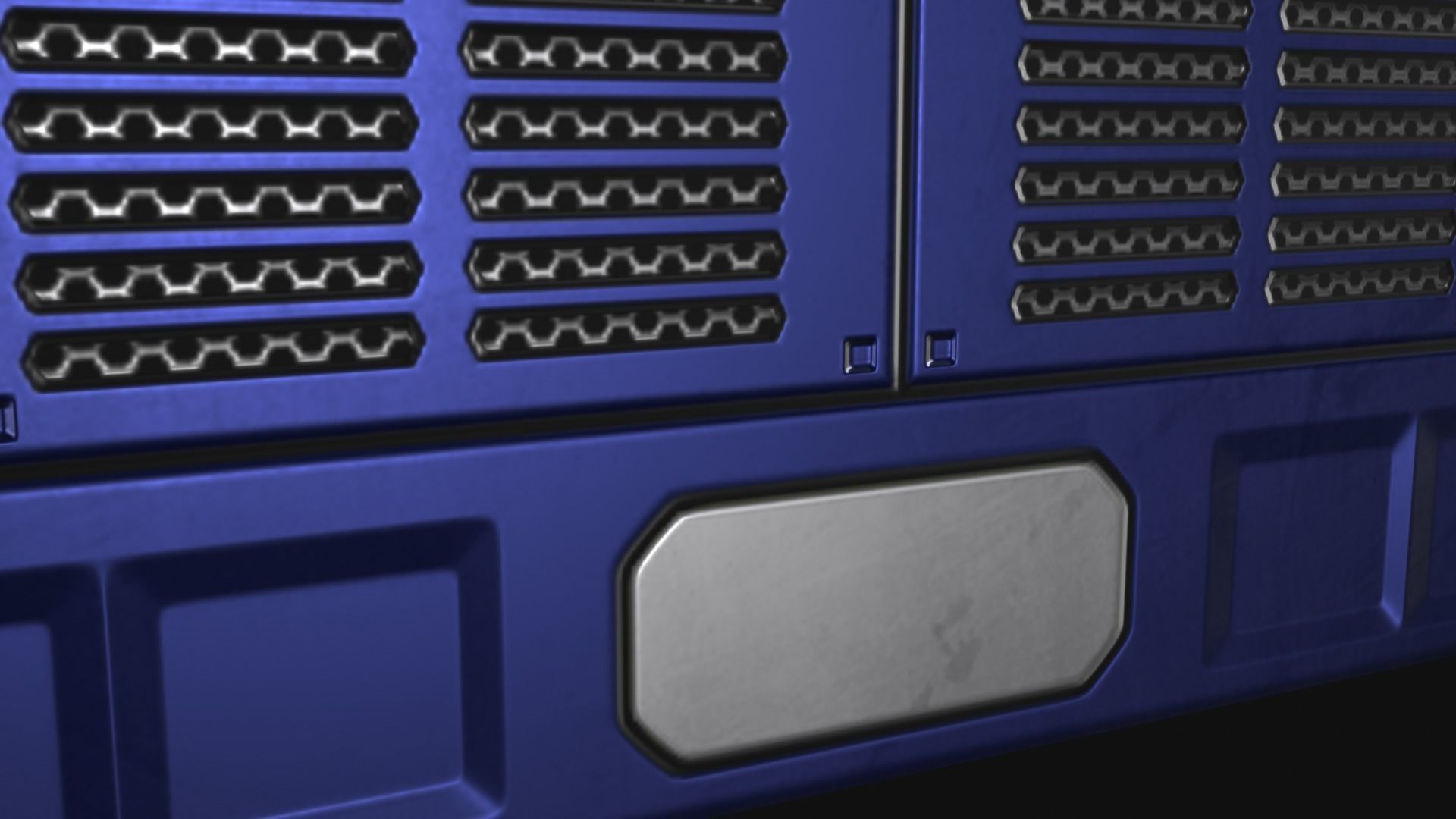 Square Portal Low-poly 3D model_16