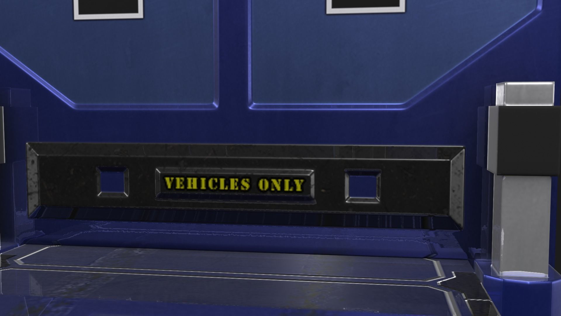 Square Portal Low-poly 3D model_9