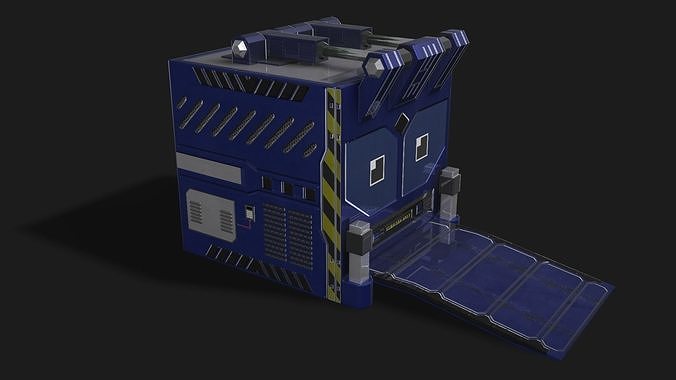 Square Portal Low-poly 3D model