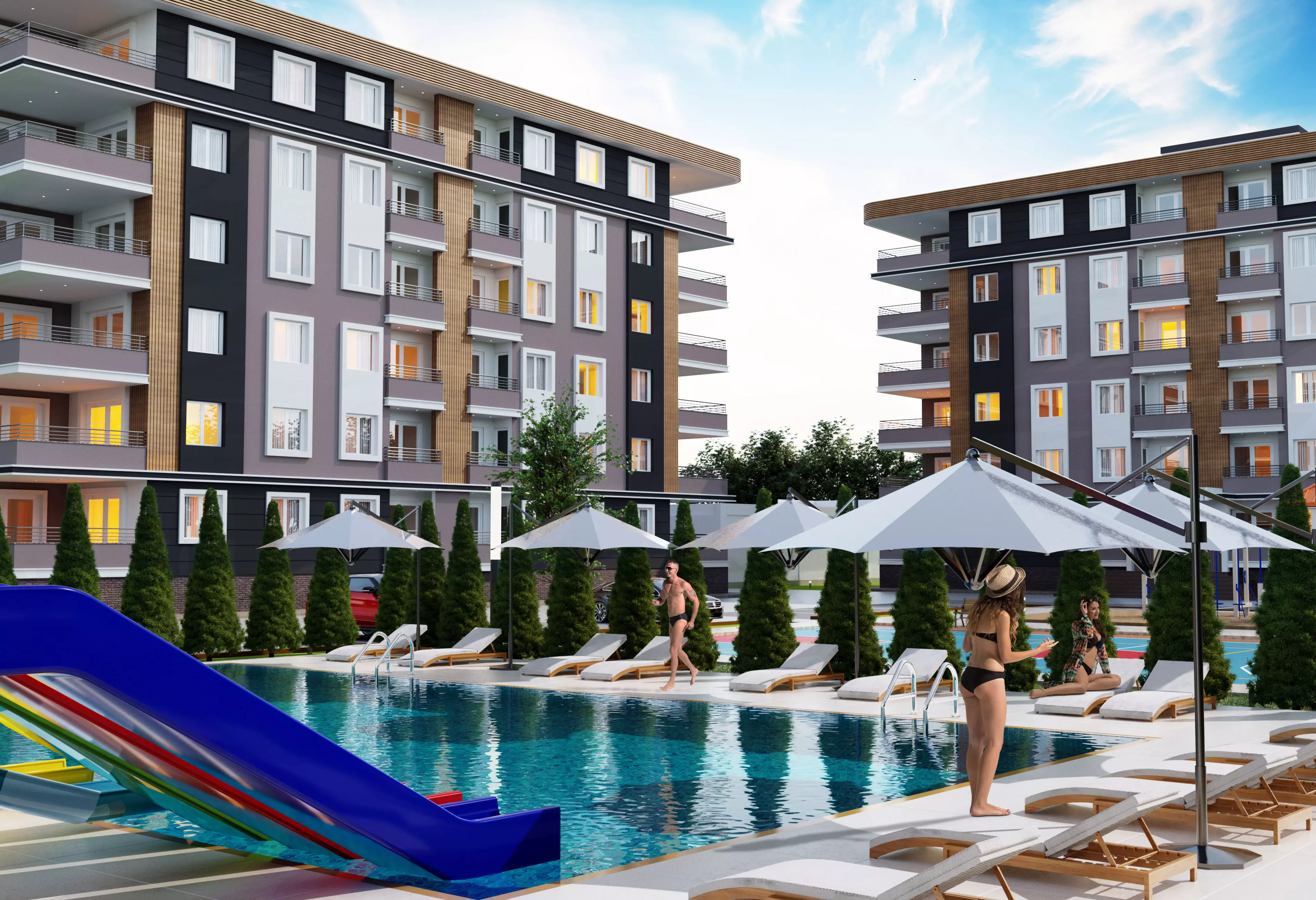 BUILDING PROJECT MODELED WITH QUALITY 3D MAX AND SKETCHUP Low-poly 3D model_0