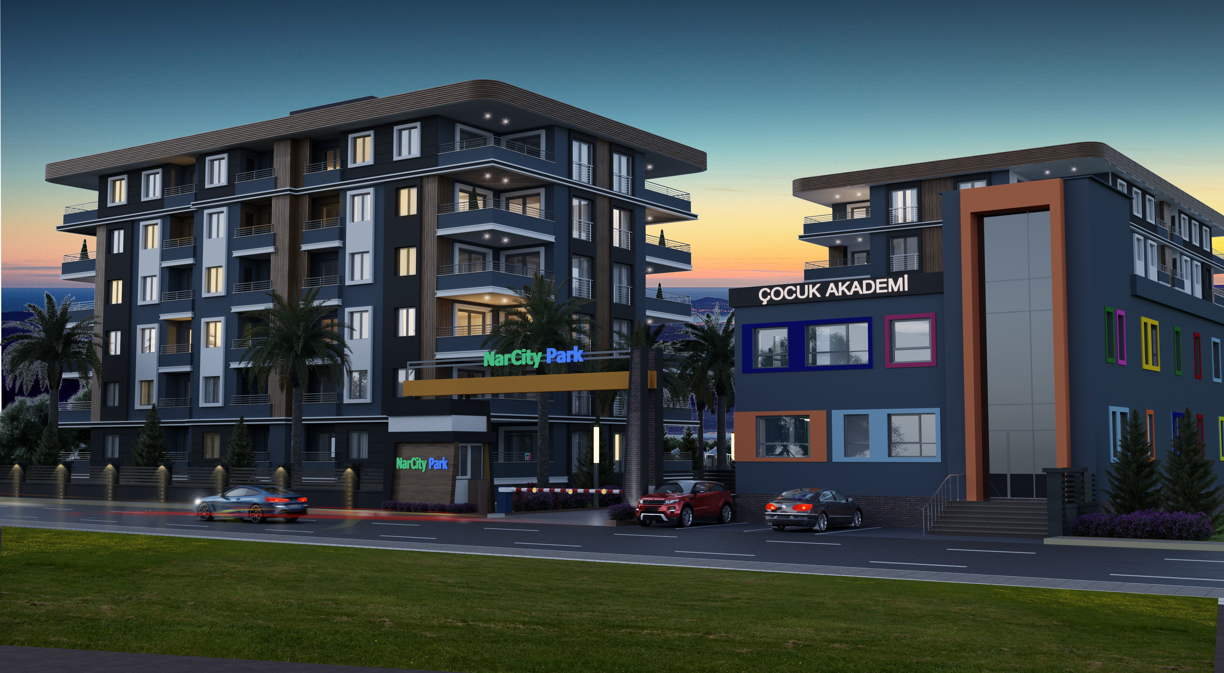 BUILDING PROJECT MODELED WITH QUALITY 3D MAX AND SKETCHUP Low-poly 3D model_2