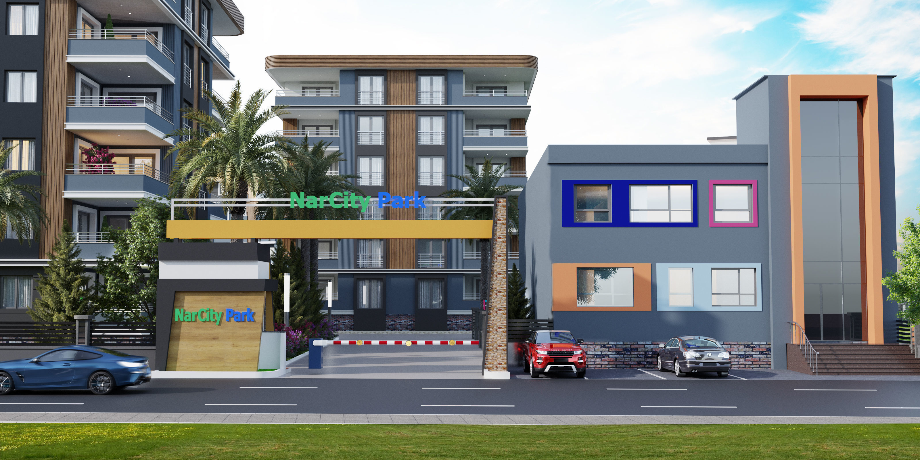 BUILDING PROJECT MODELED WITH QUALITY 3D MAX AND SKETCHUP Low-poly 3D model_4