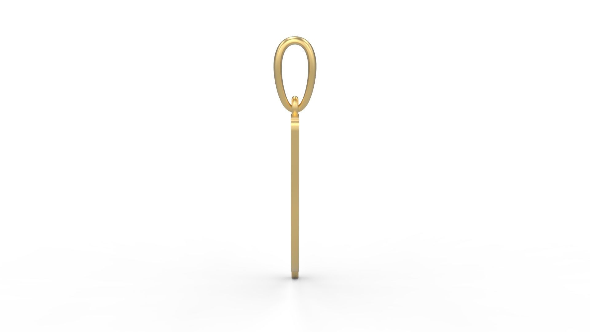 Initial Letters Pendant Hakubo D 3D print model_2