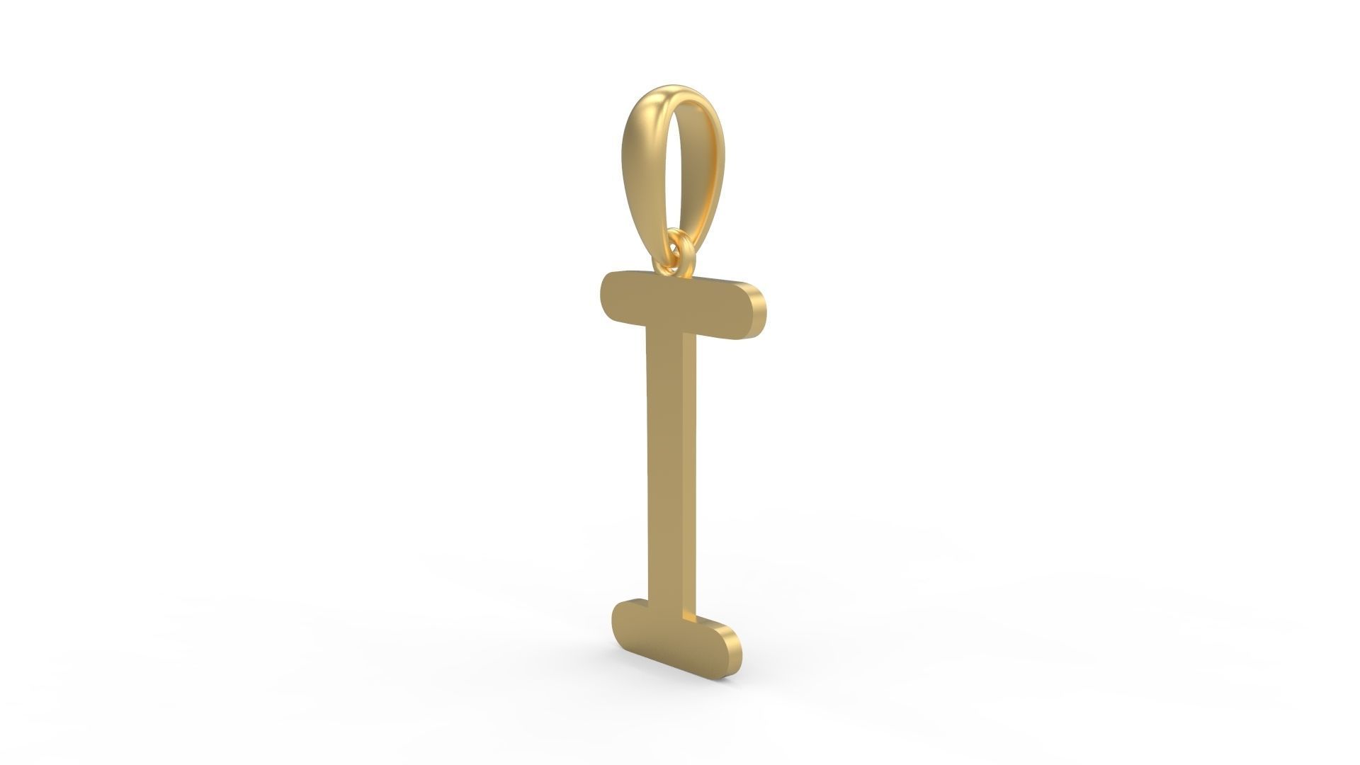 Initial Letters Pendant Hakubo I 3D print model_1