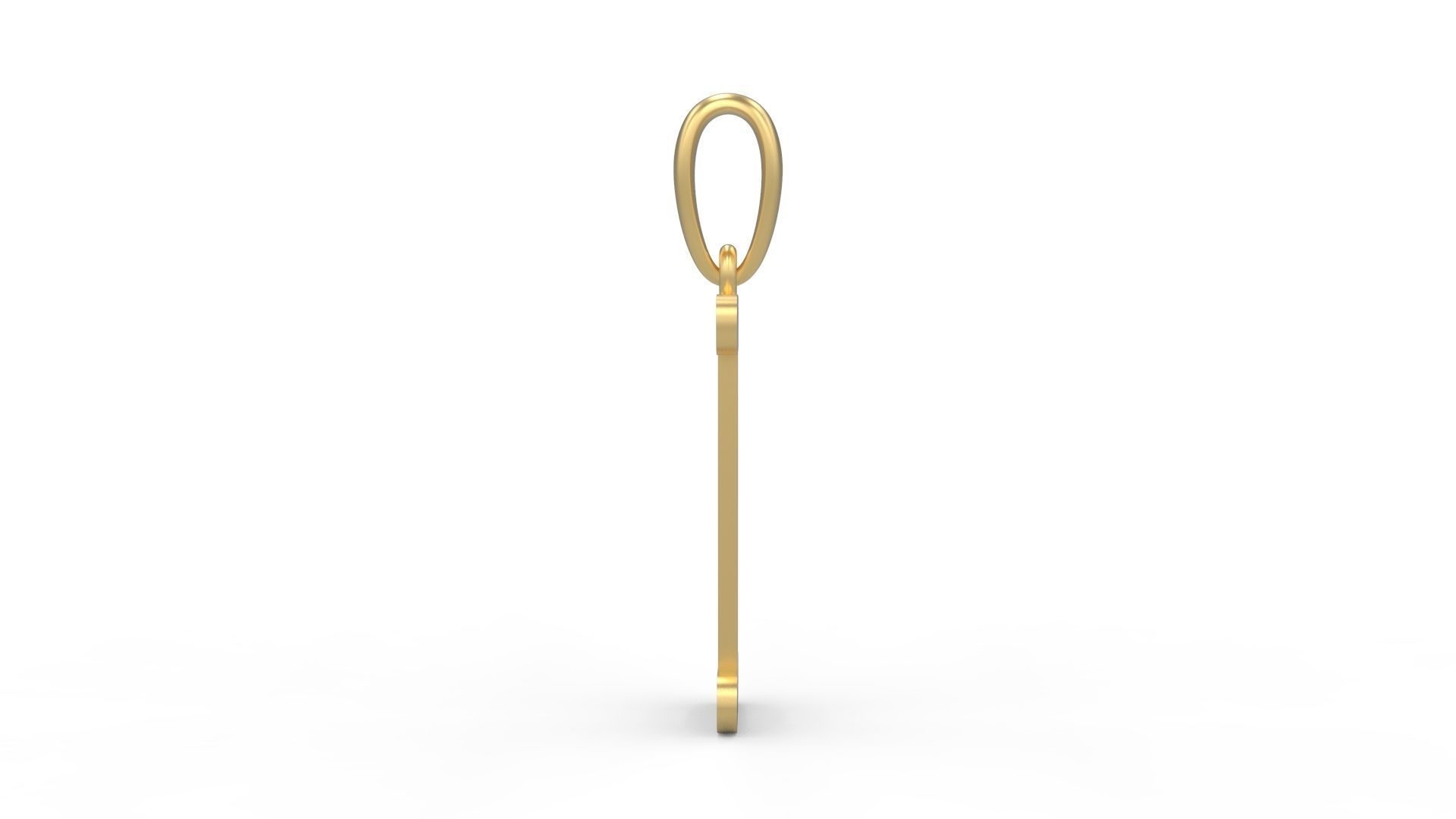 Initial Letters Pendant Hakubo I 3D print model_2