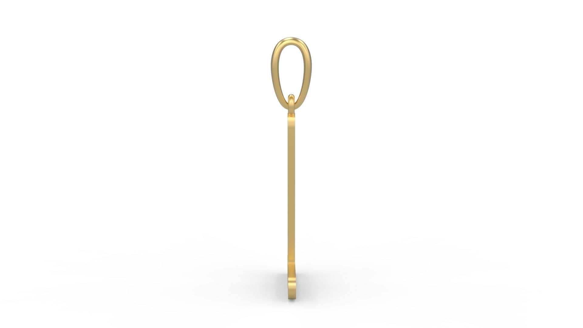 Initial Letters Pendant Hakubo L 3D print model_2