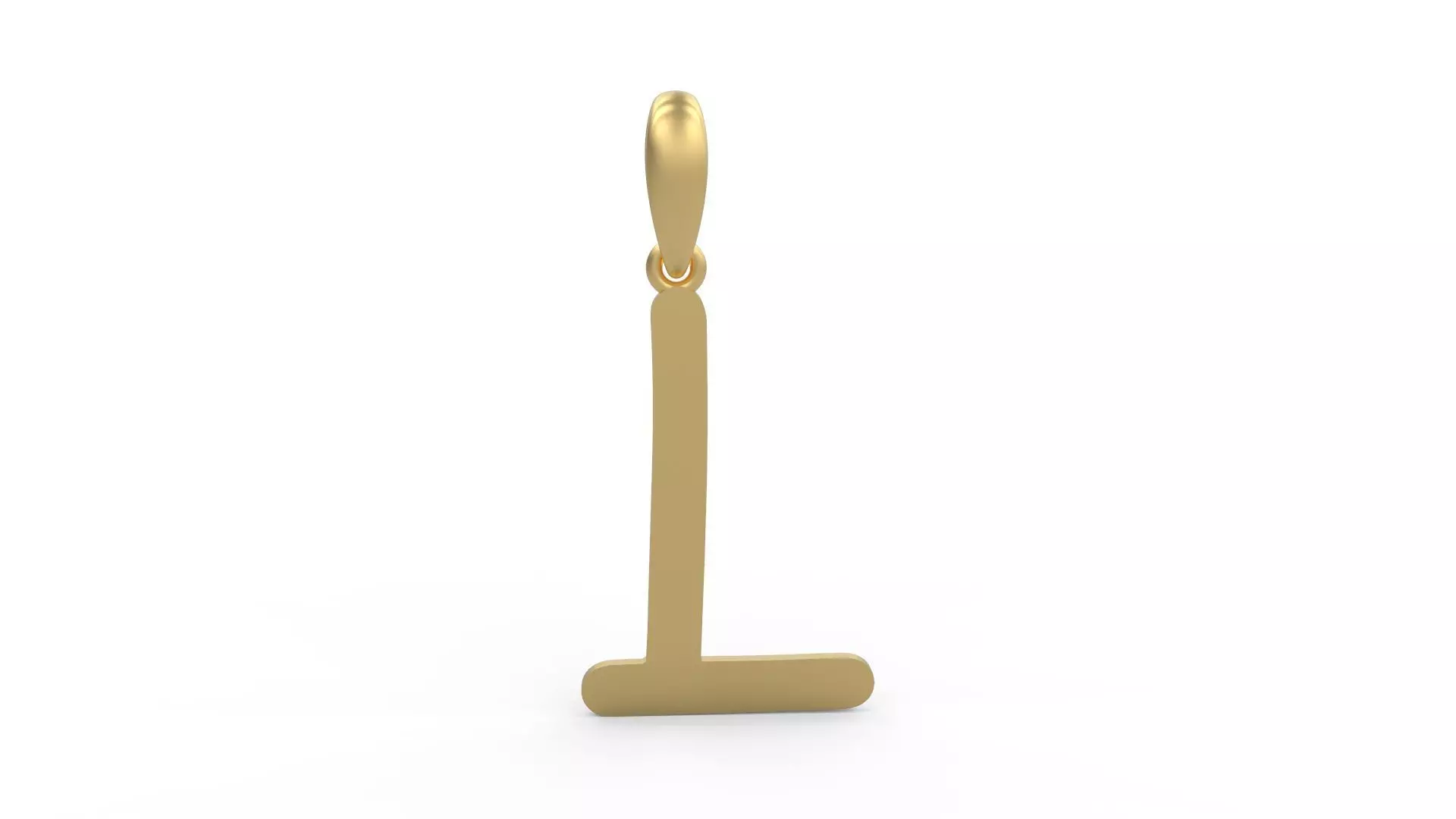 Initial Letters Pendant Hakubo L 3D print model_0