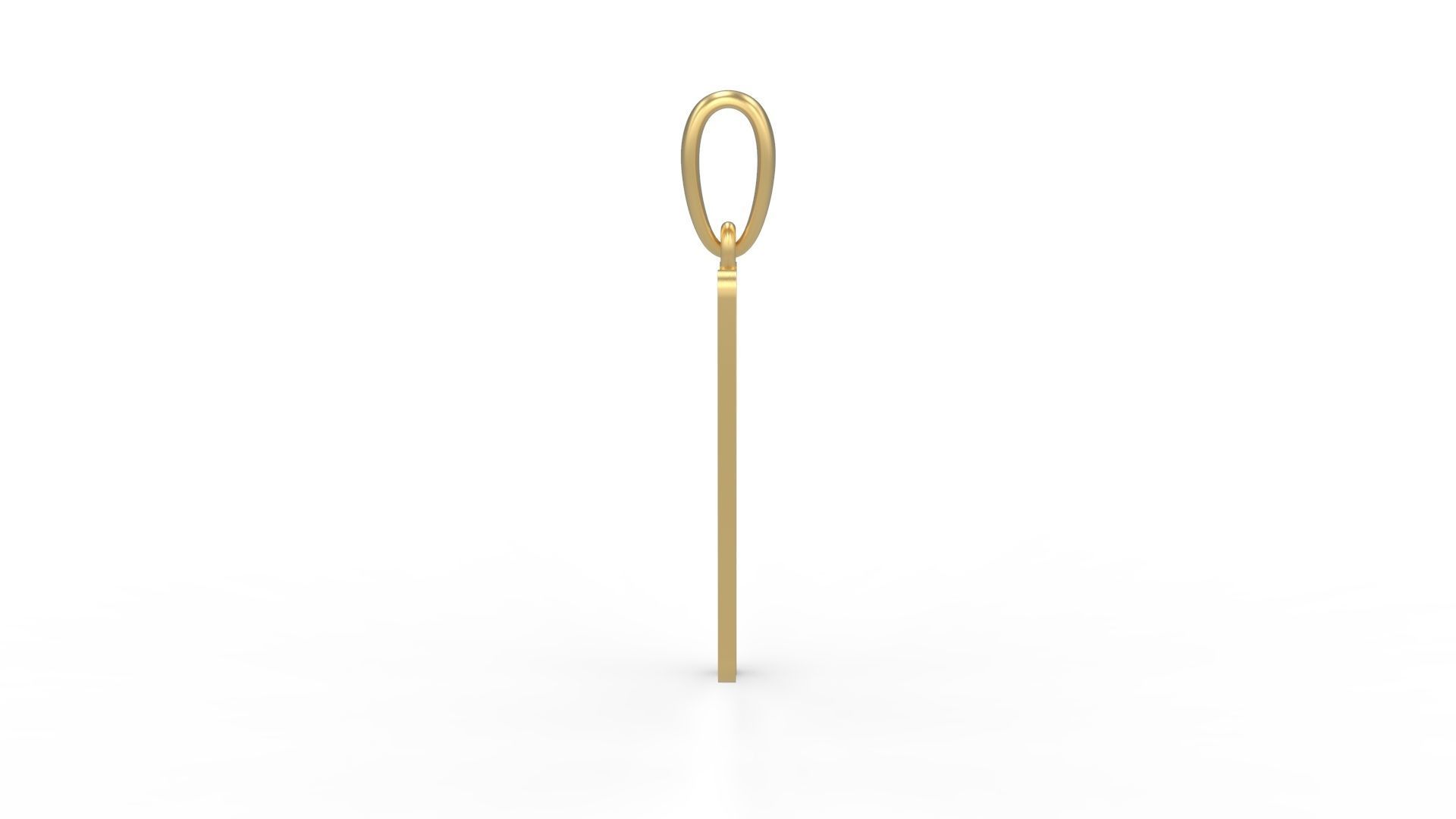 Initial Letters Pendant Hakubo N 3D print model_2