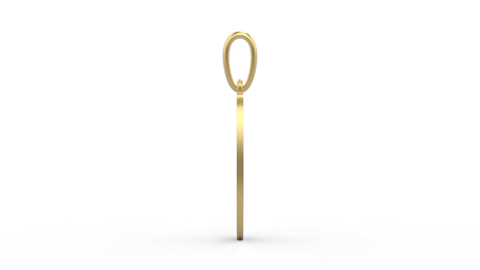 Initial Letters Pendant Hakubo O 3D print model_2