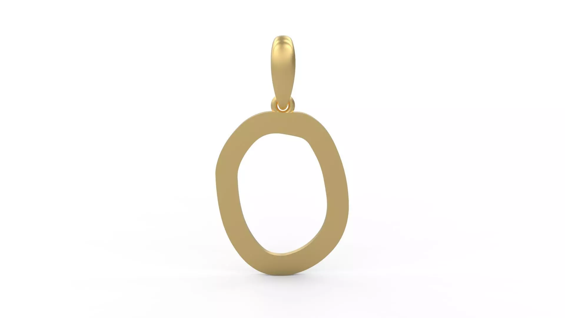 Initial Letters Pendant Hakubo O 3D print model_0