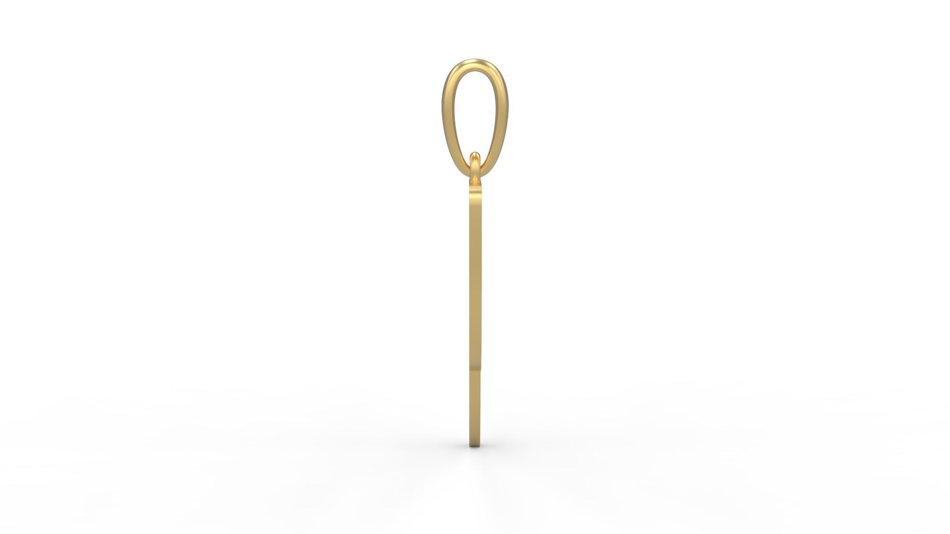 Initial Letters Pendant Hakubo P 3D print model_2