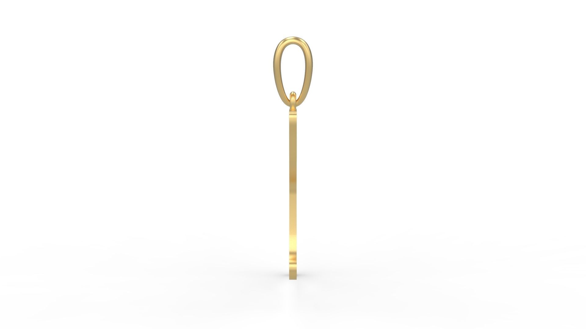 Initial Letters Pendant Hakubo R 3D print model_2