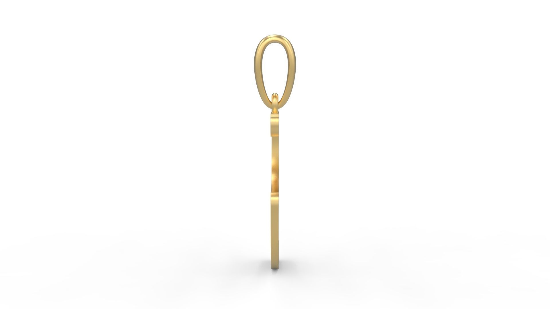 Initial Letters Pendant Hakubo S 3D print model_2