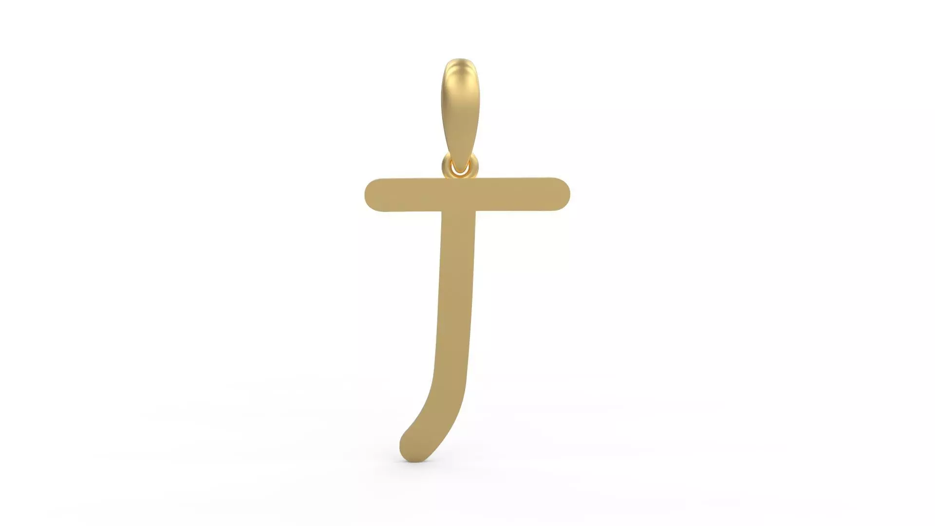 Initial Letters Pendant Hakubo T 3D print model_0