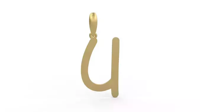 Initial Letters Pendant Hakubo U
