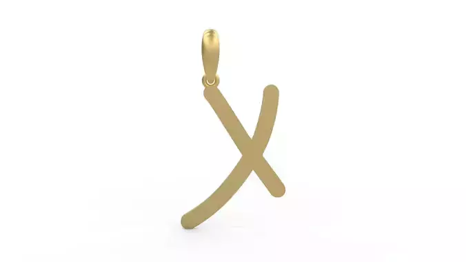 Initial Letters Pendant Hakubo X