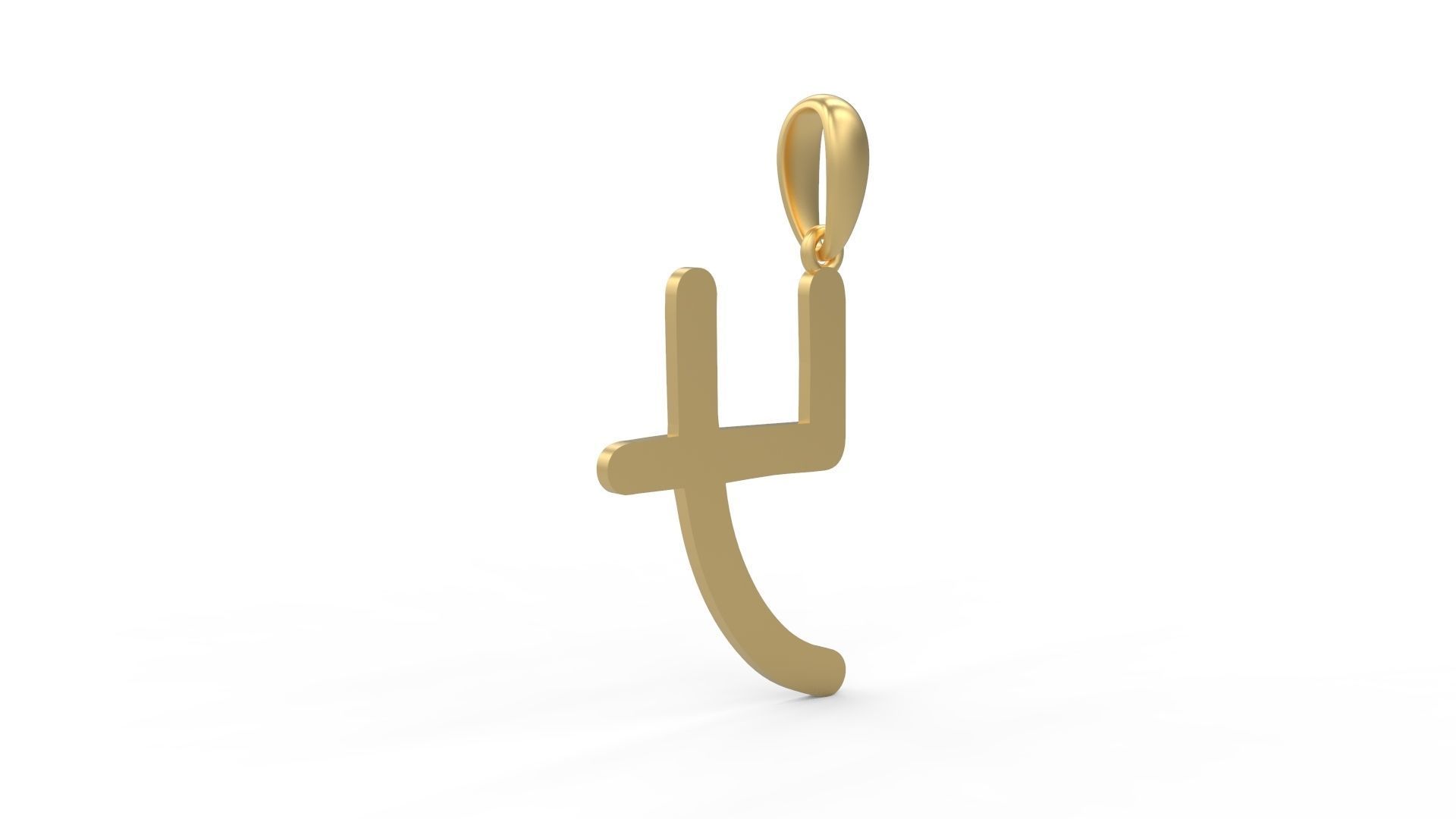 Initial Letters Pendant Hakubo Y 3D print model_3