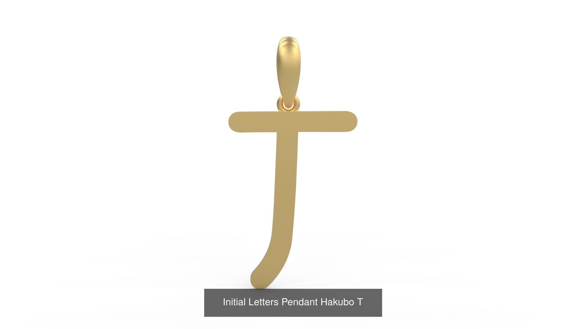 Initial Letters Pendant Alphabets Hakubo 3D Model Collection_22