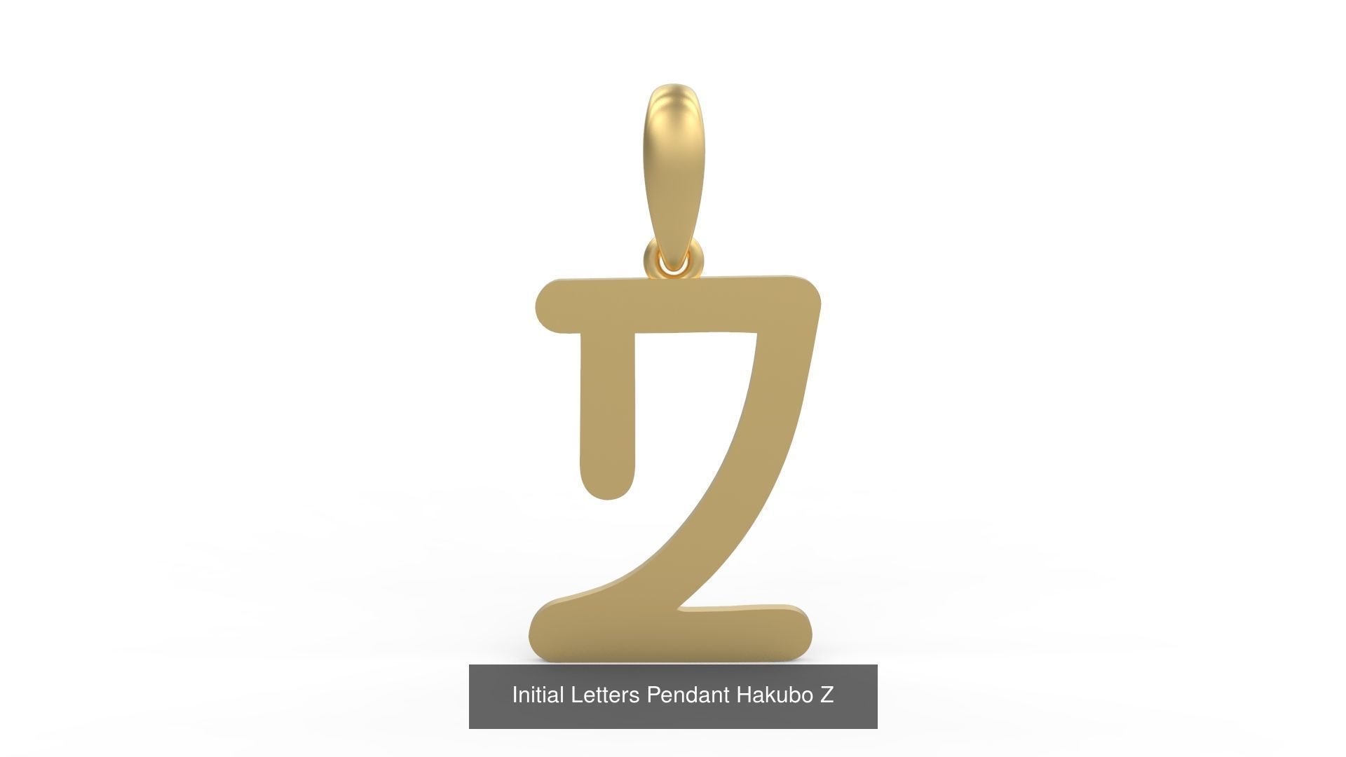 Initial Letters Pendant Alphabets Hakubo 3D Model Collection_28