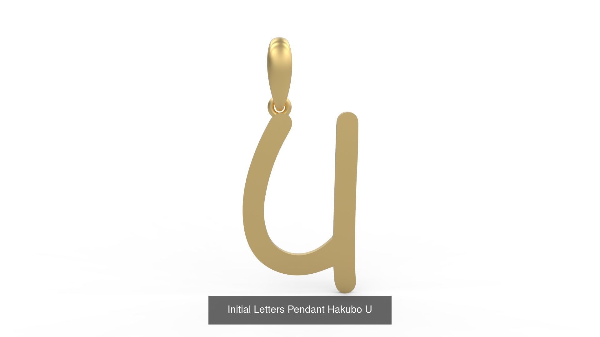 Initial Letters Pendant Alphabets Hakubo 3D Model Collection_23