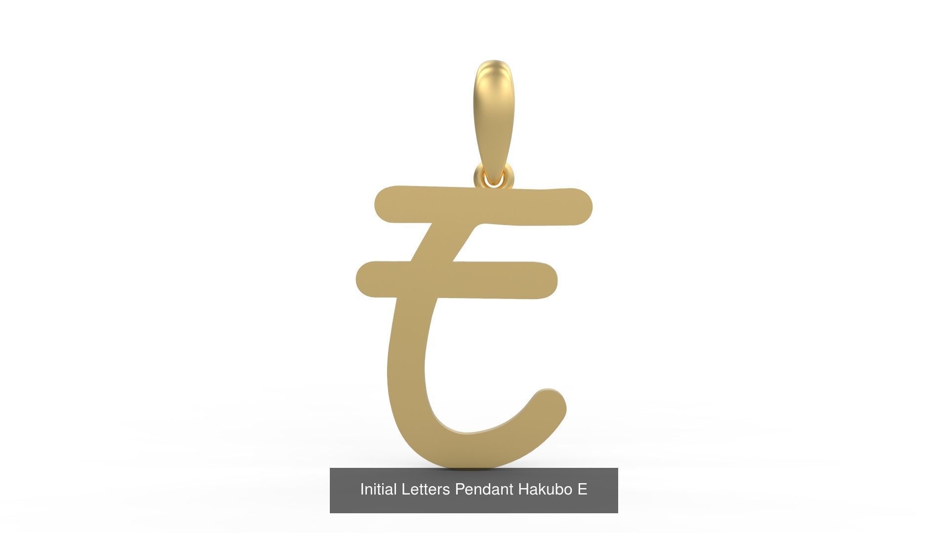 Initial Letters Pendant Alphabets Hakubo 3D Model Collection_7