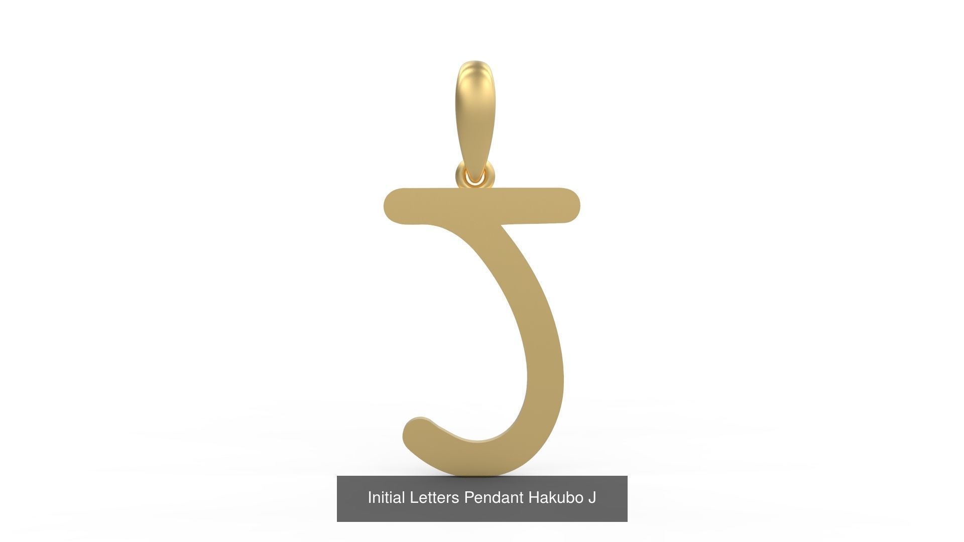Initial Letters Pendant Alphabets Hakubo 3D Model Collection_12