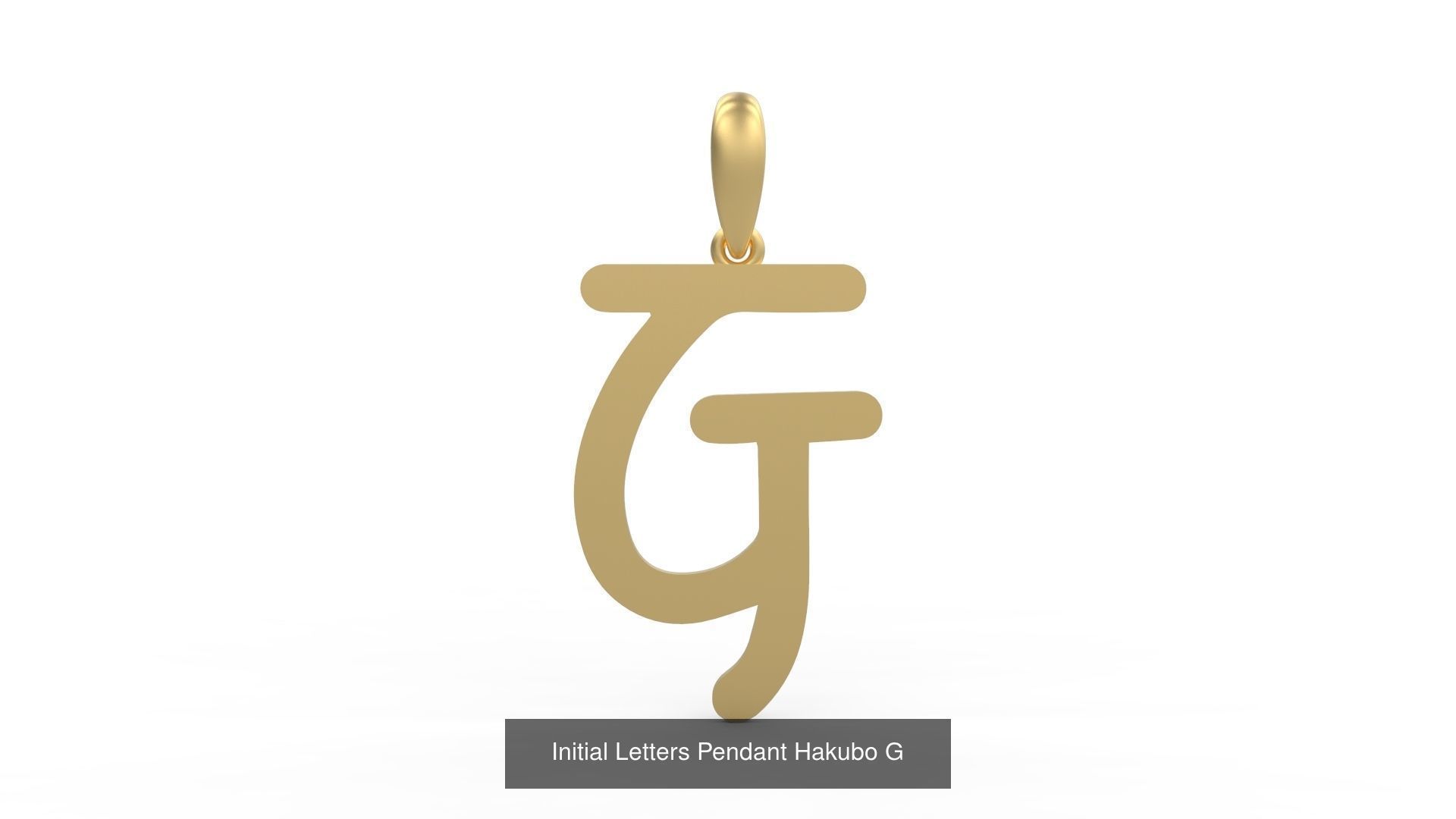 Initial Letters Pendant Alphabets Hakubo 3D Model Collection_9
