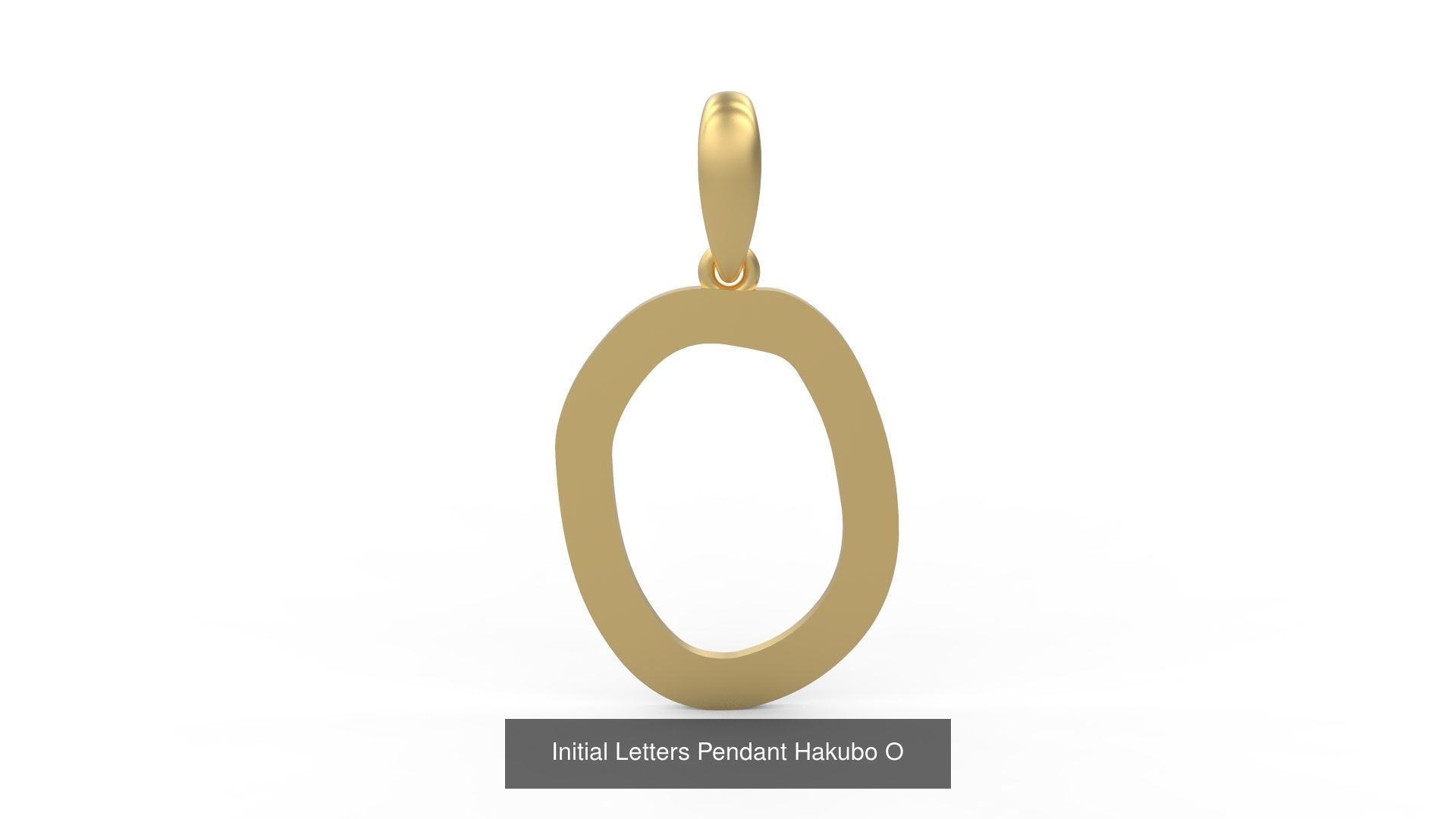 Initial Letters Pendant Alphabets Hakubo 3D Model Collection_17