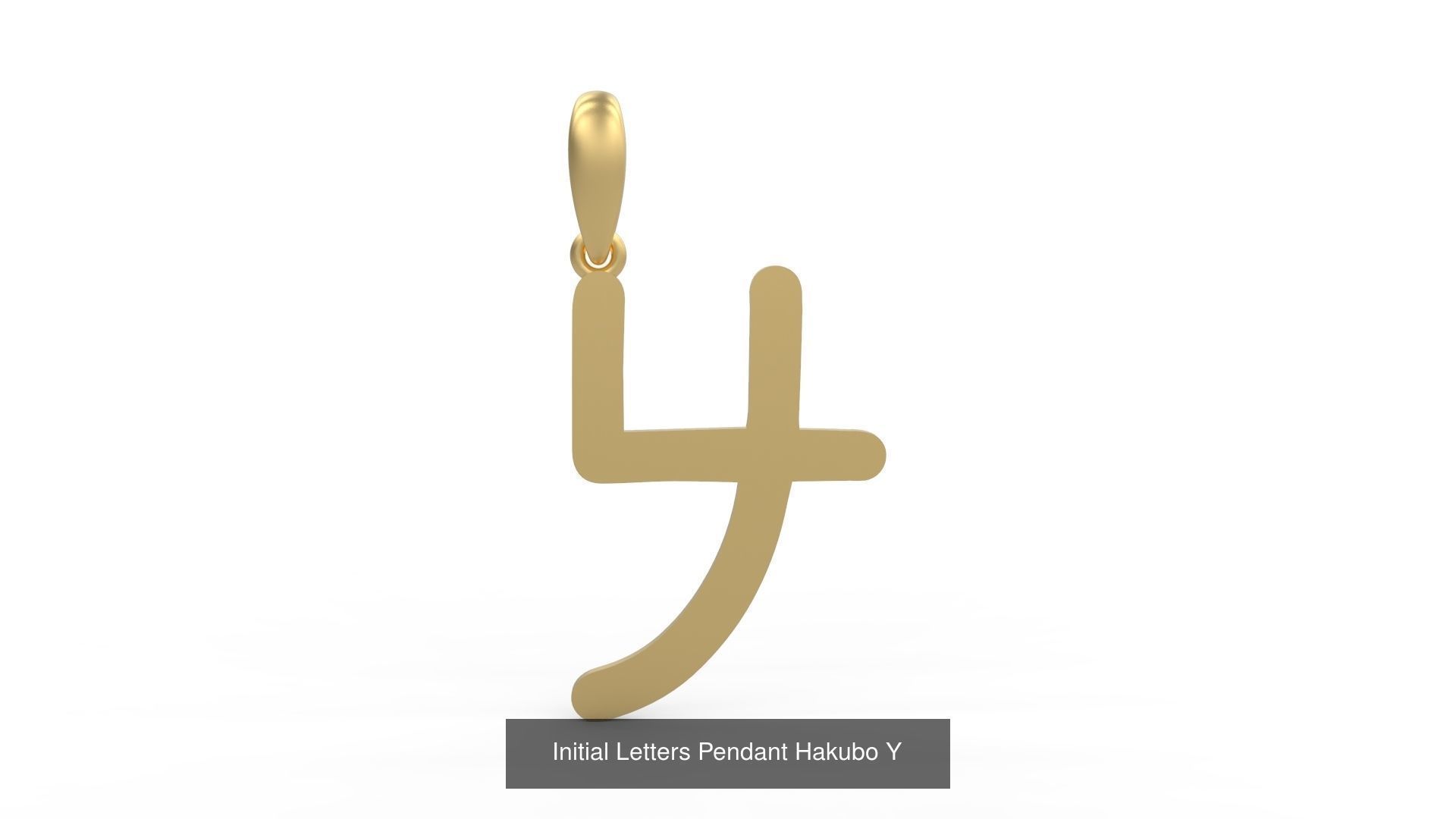 Initial Letters Pendant Alphabets Hakubo 3D Model Collection_27