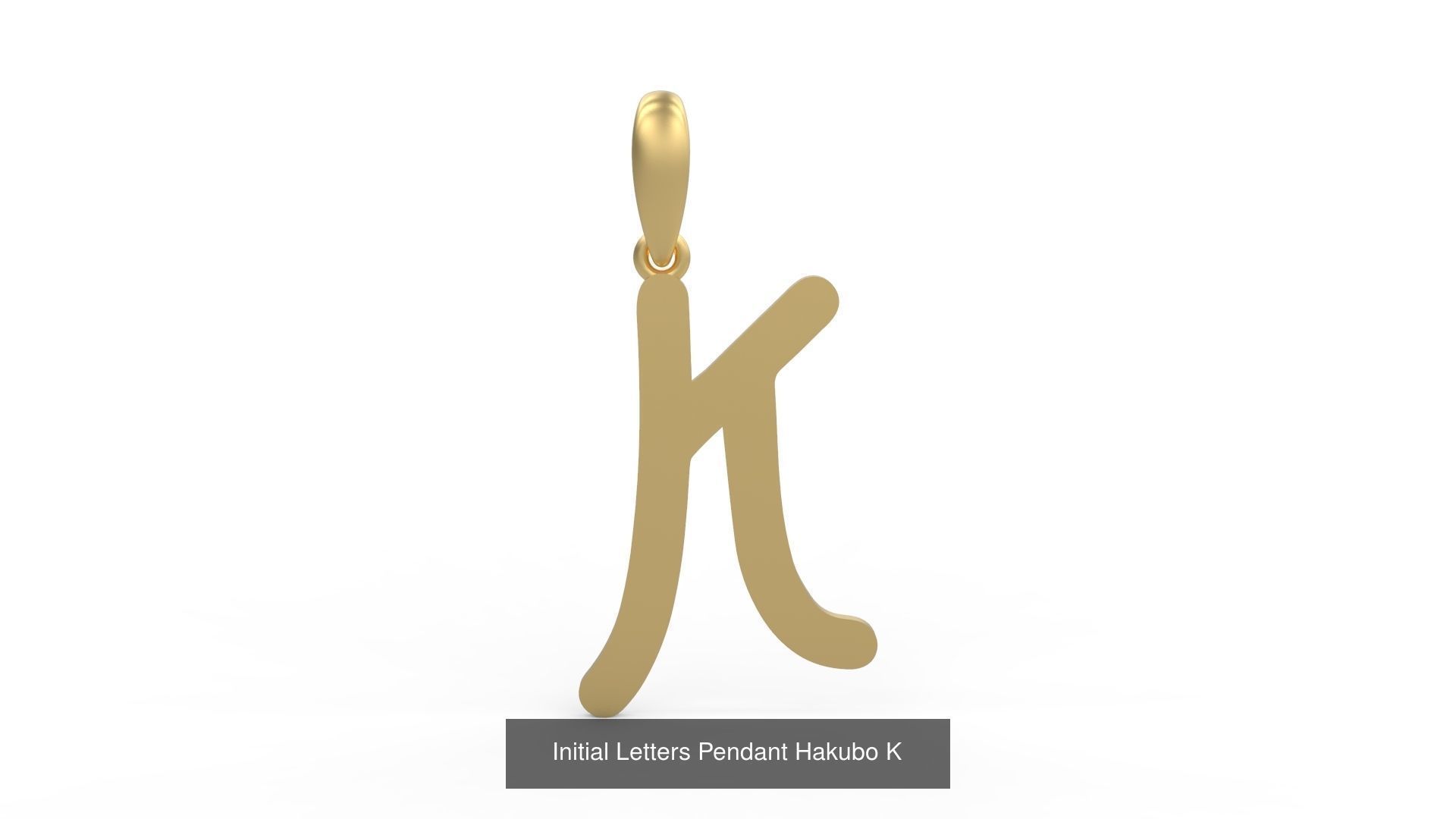 Initial Letters Pendant Alphabets Hakubo 3D Model Collection_13