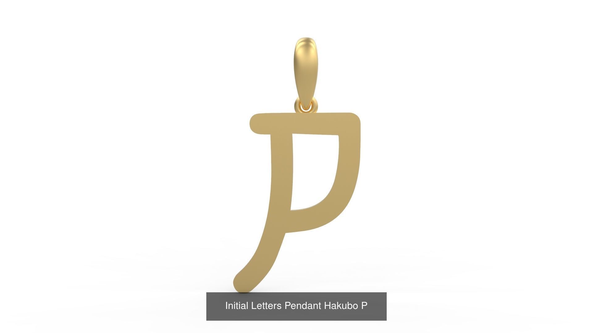 Initial Letters Pendant Alphabets Hakubo 3D Model Collection_18