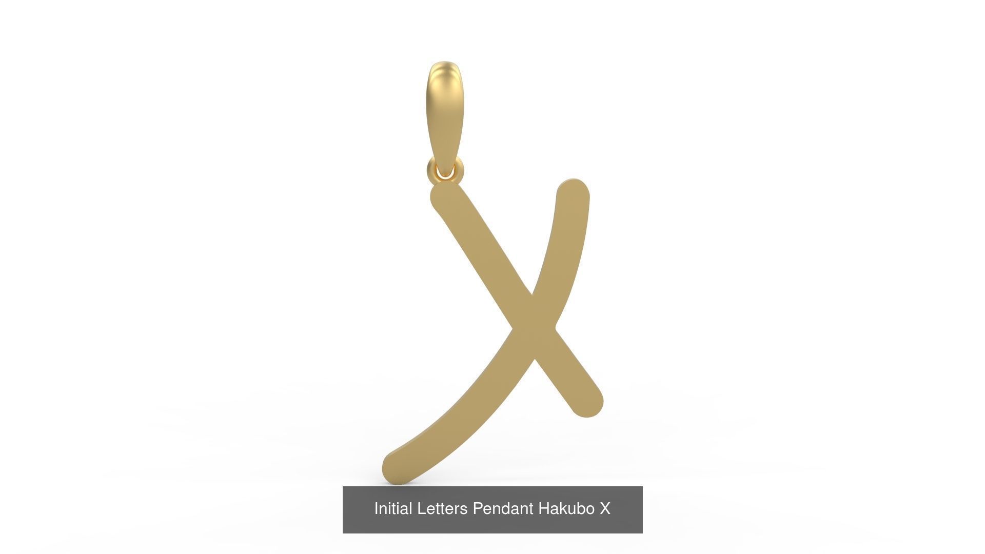 Initial Letters Pendant Alphabets Hakubo 3D Model Collection_26