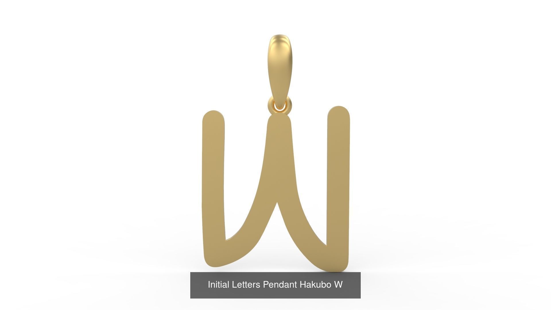 Initial Letters Pendant Alphabets Hakubo 3D Model Collection_25