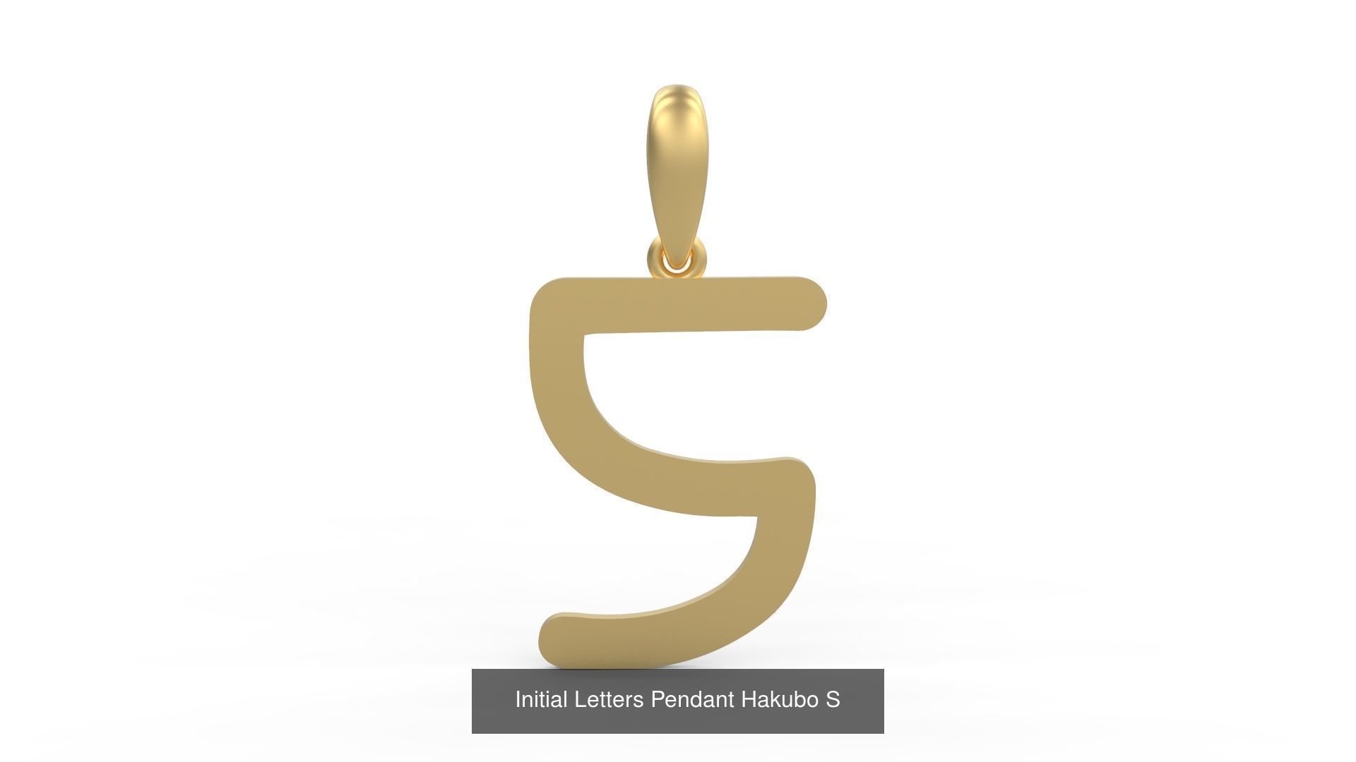 Initial Letters Pendant Alphabets Hakubo 3D Model Collection_21