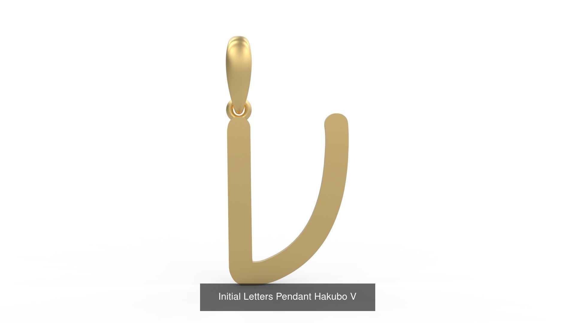 Initial Letters Pendant Alphabets Hakubo 3D Model Collection_24