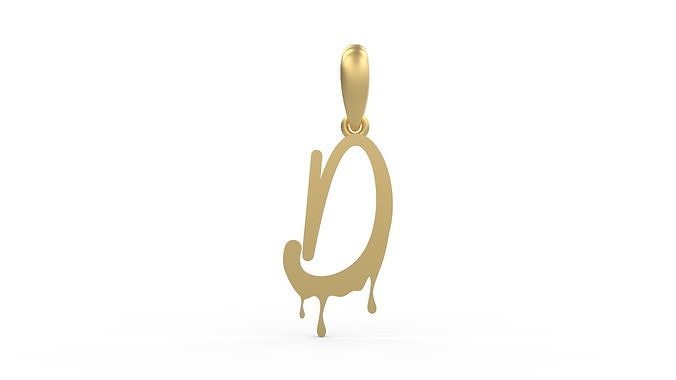 Initial Letters Pendant Halloween Party D 3D print model