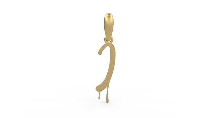 Initial Letters Pendant Halloween Party I 3D print model