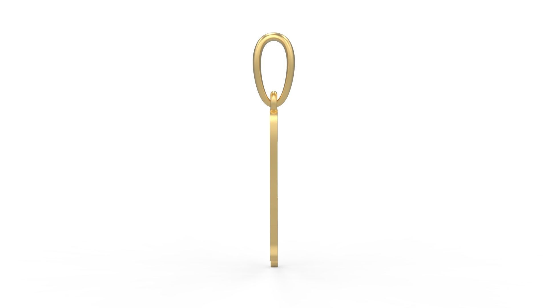 Initial Letters Pendant Halloween Party J 3D print model_2